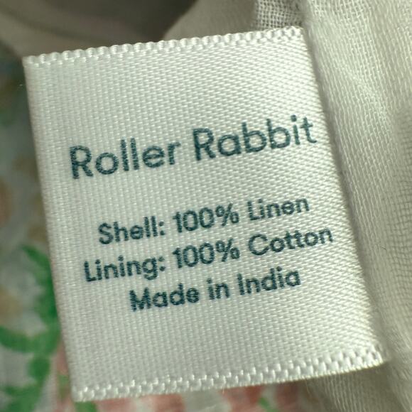 Roller Rabbit Bari Dakota Maxi Dress Linen Tropical Print | Women’s Medium - Picture 6 of 12